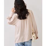 エアリーサテンシャーリングブラウス/イージーケア | VIS  | 詳細画像8 