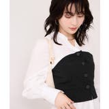 ブラック(01) | 美easy前開きビスチェドッキングシャツ イージーケア 接触冷感 | VIS 