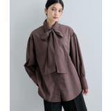 リボン付きバックシャーリングシャツ | VIS | 詳細画像9