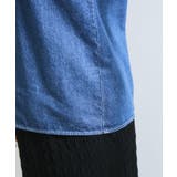 【UVケア/洗える】ラッフルデザインデニムブラウス | VIS  | 詳細画像27 