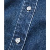 【UVケア/洗える】ラッフルデザインデニムブラウス | VIS  | 詳細画像29 