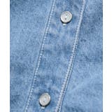 【UVケア/洗える】ラッフルデザインデニムブラウス | VIS  | 詳細画像30 