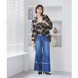 オンブレチェックオーバーシャツ | VIS  | 詳細画像11 