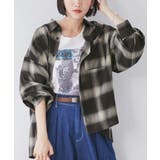 オンブレチェックオーバーシャツ | VIS  | 詳細画像8 