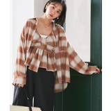 ベージュ系(28) | オンブレチェックオーバーシャツ | VIS 