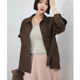 ブラウン系(21) | スエードライクロングスリーブシャツ | VIS 