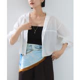 フード付きクロップドシアーシャツ | VIS  | 詳細画像1 