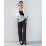 フード付きクロップドシアーシャツ | VIS  | 詳細画像10 