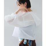 フード付きクロップドシアーシャツ | VIS  | 詳細画像12 