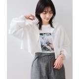 フード付きクロップドシアーシャツ | VIS  | 詳細画像18 