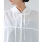 フード付きクロップドシアーシャツ | VIS  | 詳細画像24 