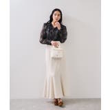 フロントフリルシアーチェックブラウス/イージーケア | VIS  | 詳細画像9 