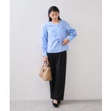 フロントねじりデザインブラウス | VIS  | 詳細画像8 