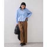 シャーリングギャザー切替シャツ/イージーケア | VIS  | 詳細画像3 