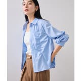 シャーリングギャザー切替シャツ/イージーケア | VIS  | 詳細画像9 