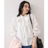 チェック＆デニムアソートボウタイリボン付きスタンドカラーシャツ | VIS  | 詳細画像12 