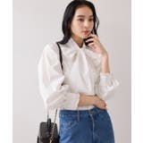 チェック＆デニムアソートボウタイリボン付きスタンドカラーシャツ | VIS  | 詳細画像13 