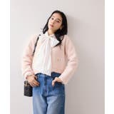 チェック＆デニムアソートボウタイリボン付きスタンドカラーシャツ | VIS  | 詳細画像15 