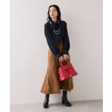 チェック＆デニムアソートボウタイリボン付きスタンドカラーシャツ | VIS  | 詳細画像16 