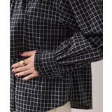 チェック＆デニムアソートボウタイリボン付きスタンドカラーシャツ | VIS  | 詳細画像43 