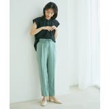 【WEB限定】【EASY CARE】フロントタックフレンチスリーブブラウス【su… | VIS | 詳細画像17