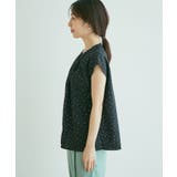 【WEB限定】【EASY CARE】フロントタックフレンチスリーブブラウス【su… | VIS | 詳細画像19