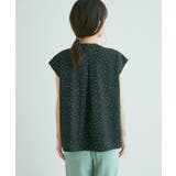 【WEB限定】【EASY CARE】フロントタックフレンチスリーブブラウス【su… | VIS | 詳細画像20