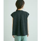 【WEB限定】【EASY CARE】フロントタックフレンチスリーブブラウス【su… | VIS | 詳細画像21