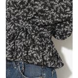 【WEB限定】無地&amp;小花柄カシュクールブラウス | VIS  | 詳細画像6 