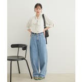 【選べる素材】アソートボウタイリボンブラウス | VIS  | 詳細画像15 