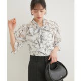 【選べる素材】アソートボウタイリボンブラウス | VIS  | 詳細画像17 