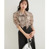 【選べる素材】アソートボウタイリボンブラウス | VIS  | 詳細画像2 