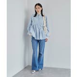 【洗える】アシンメトリーフレアーシャツ | VIS  | 詳細画像2 