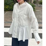 【洗える】アシンメトリーフレアーシャツ | VIS  | 詳細画像20 