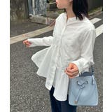 【洗える】アシンメトリーフレアーシャツ | VIS  | 詳細画像21 