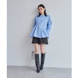 【洗える】アシンメトリーフレアーシャツ | VIS  | 詳細画像5 