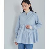 【洗える】アシンメトリーフレアーシャツ | VIS  | 詳細画像7 