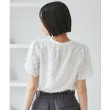 チューリップスリーブジャガードスキッパーブラウス | VIS | 詳細画像13