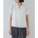 チューリップスリーブジャガードスキッパーブラウス | VIS | 詳細画像15