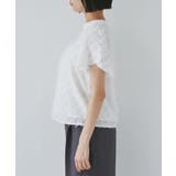 チューリップスリーブジャガードスキッパーブラウス | VIS | 詳細画像16