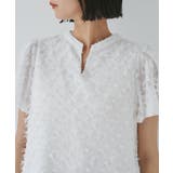 チューリップスリーブジャガードスキッパーブラウス | VIS | 詳細画像18