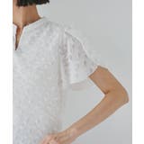 チューリップスリーブジャガードスキッパーブラウス | VIS | 詳細画像19