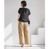 チューリップスリーブジャガードスキッパーブラウス | VIS | 詳細画像3