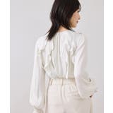 割線フリルブラウス/イージーケア | VIS | 詳細画像4