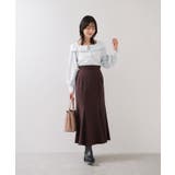 オフショルライクロングスリーブブラウス/イージーケア | VIS | 詳細画像10