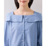 オフショルライクロングスリーブブラウス/イージーケア | VIS | 詳細画像27