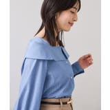 オフショルライクロングスリーブブラウス/イージーケア | VIS | 詳細画像4