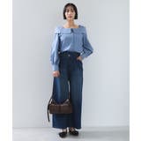 オフショルライクロングスリーブブラウス/イージーケア | VIS | 詳細画像8