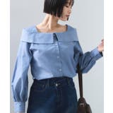 オフショルライクロングスリーブブラウス/イージーケア | VIS | 詳細画像9