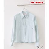 【SWIMMER×VIS】ポイント刺しゅうストライプシャツ | VIS  | 詳細画像11 